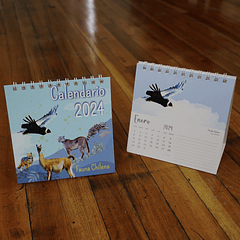 Calendario 2024, Fauna Chilena.