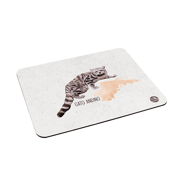Mouse Pad - Gato Andino, Fauna Chilena 