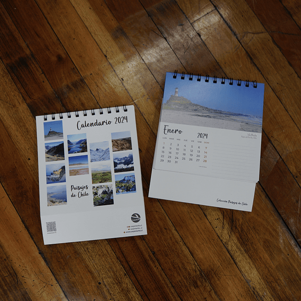 Calendario 2024, Paisajes de Chile (fotografías). 1