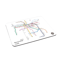 Mouse Pad - Plano Metro Santiago