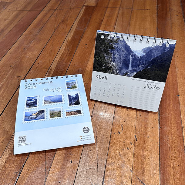 Calendario Escritorio 2026, Paisajes de Chile (fotografías). 4