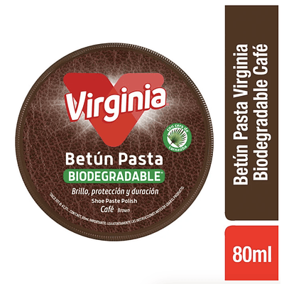 Betún Pasta Virginia  Biodegradable Café 80Ml