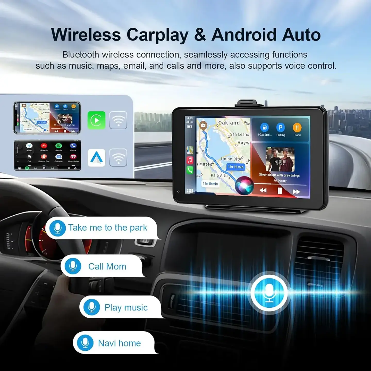 Pantalla Smart Para Auto Radio Navegador Carplay Android Gps 3