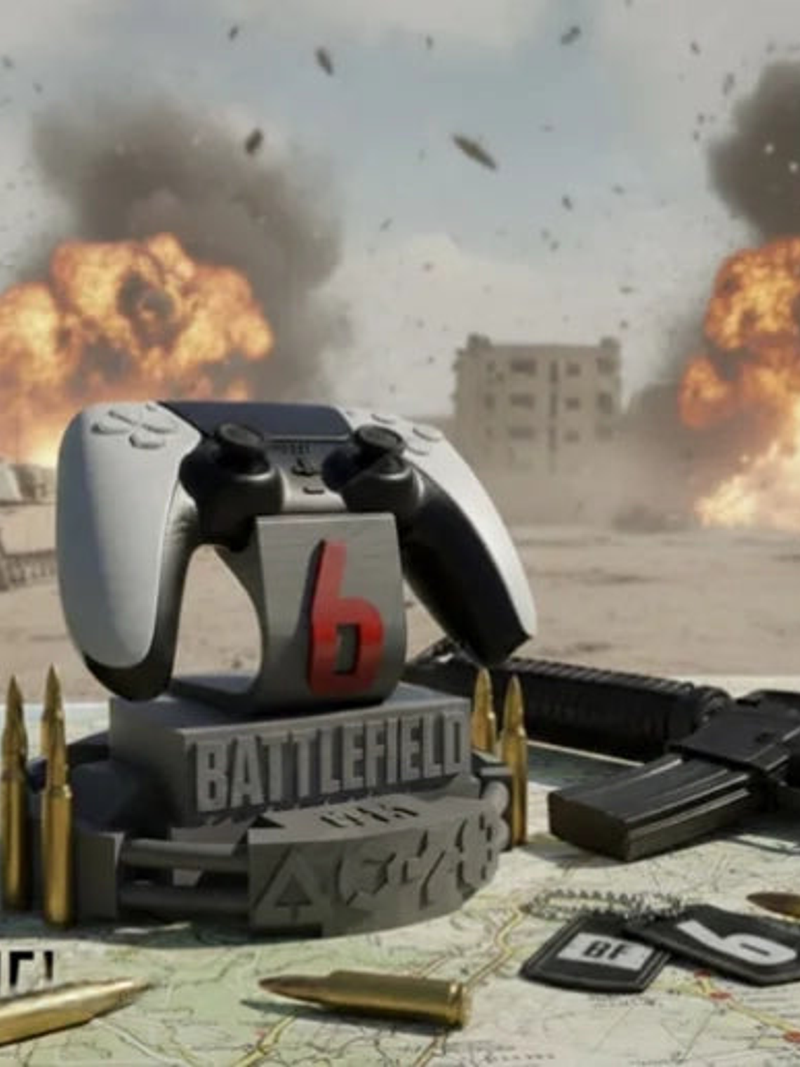 Soporte Battlefield 6 para Control – Base Gamer PS5 / Xbox 3D 1