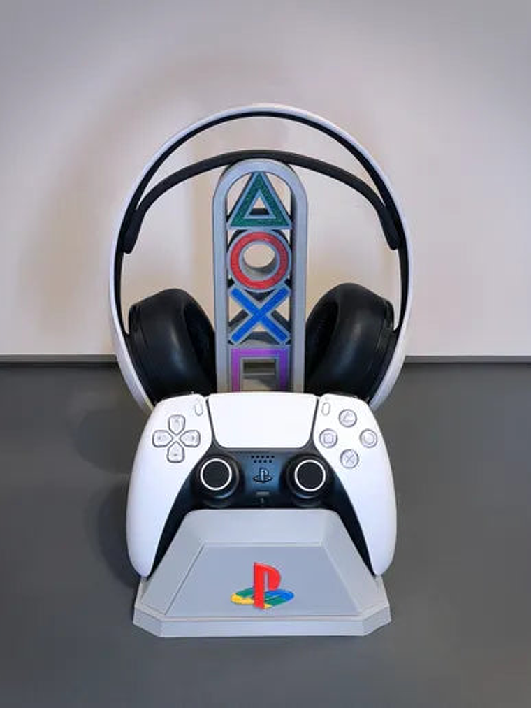 Soporte PS5 para Auriculares y Control – Edición 30 Aniversario PlayStation 3D 1