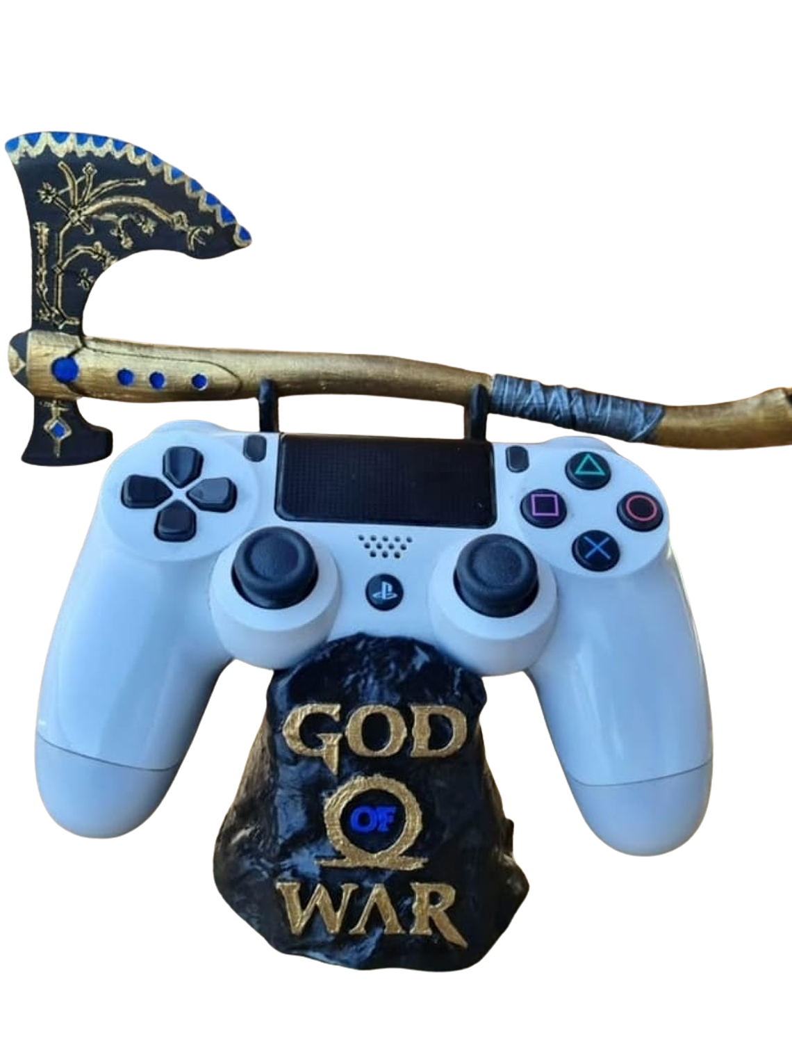 🔥 Soporte God of War para Control PS4 / PS5 – Base Gamer Impresa en 3D ⚔️🕹️ 1