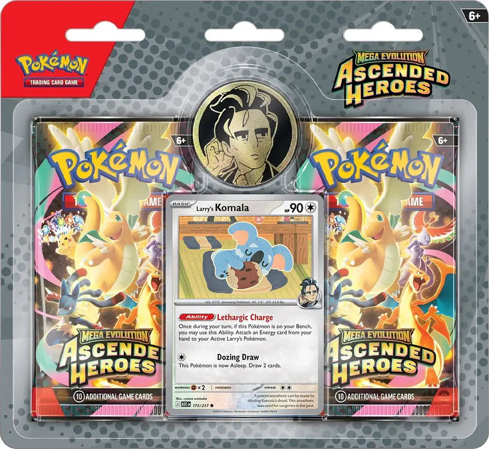 Pokemon TCG: Ascended Heroes - Blister 2 Sobres (Español) 1
