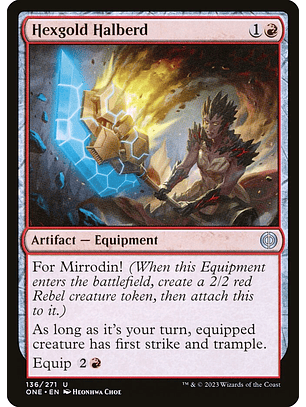 Hexgold Halberd | Español | NM | ONE