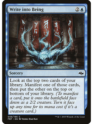 Write into Being | Español | NM | FRF