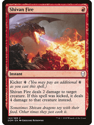 Shivan Fire | Inglés | NM | DOM