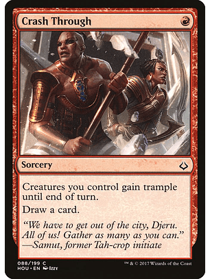 Crash Through | Inglés | NM | HOU