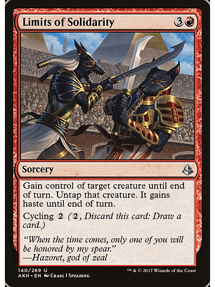 Limits of Solidarity | Inglés | NM | AKH