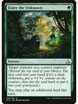 Enter the Unknown | Español | NM | RIX