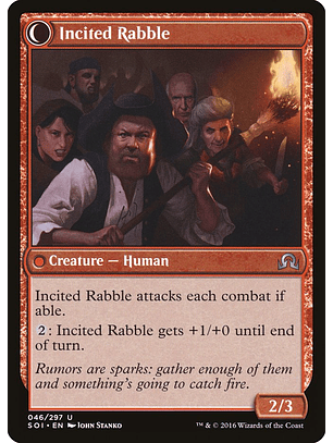 Town Gossipmonger // Incited Rabble | Francés | NM | SOI
