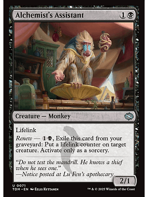 Alchemist's Assistant | Inglés | NM | TDM