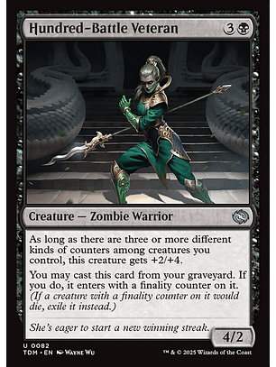 Hundred-Battle Veteran | Inglés | NM | TDM