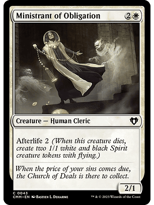 Ministrant of Obligation | Inglés | NM | CMM