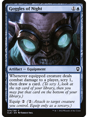 Goggles of Night | Inglés | NM | CLB