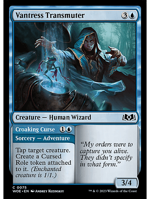 Vantress Transmuter // Croaking Curse | Inglés | NM | WOE