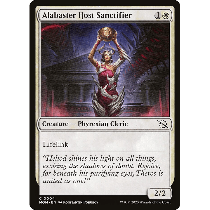 Alabaster Host Sanctifier | Inglés | NM | MOM 1