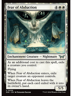 Fear of Abduction | Español | NM | DSK