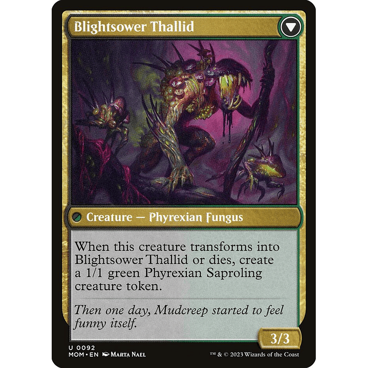 Blightreaper Thallid // Blightsower Thallid | Inglés | NM | MOM 2