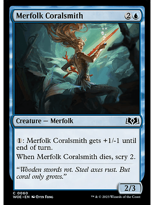 Merfolk Coralsmith | Español | NM | WOE