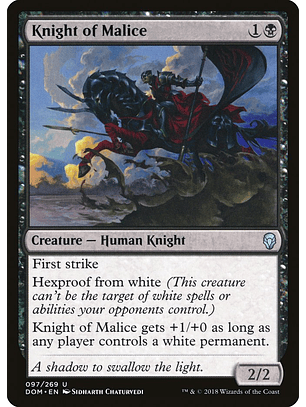 Knight of Malice | Inglés | NM | DOM