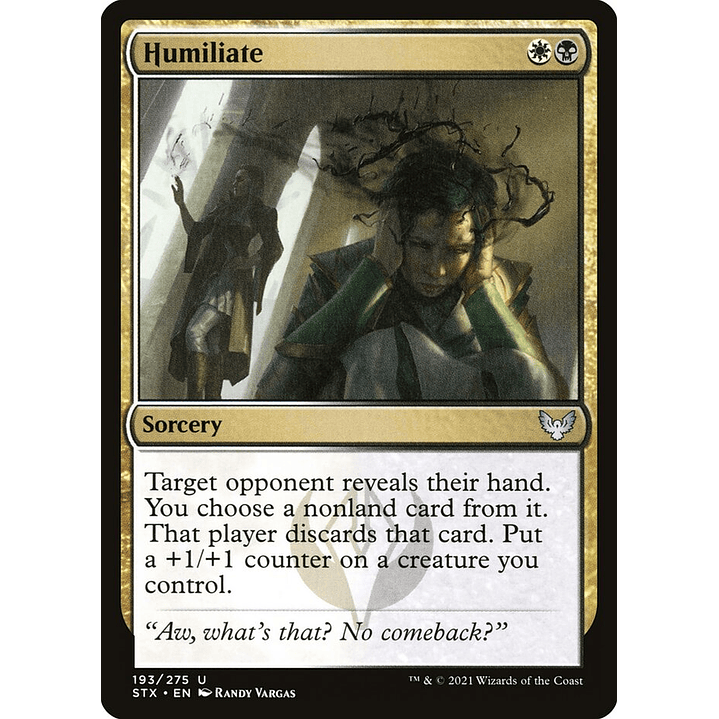 Humiliate | Inglés | NM | STX 1