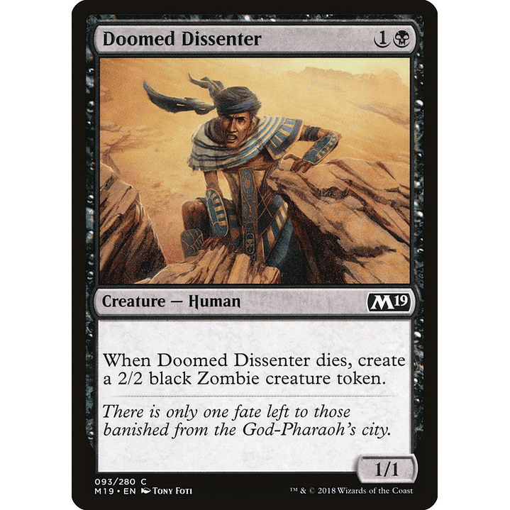 Doomed Dissenter | Inglés | NM | M19 1