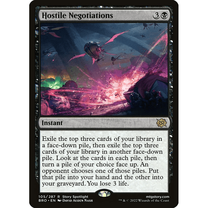 Hostile Negotiations | Español | NM | BRO 1
