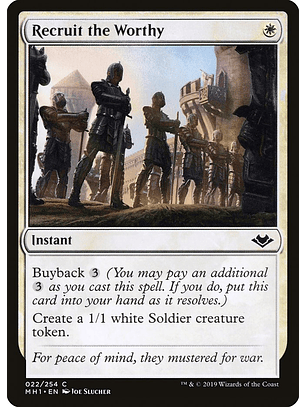 Recruit the Worthy | Español | NM | MH1