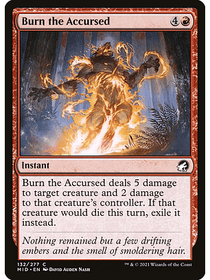 Burn the Accursed (foil) | Español | NM | MID