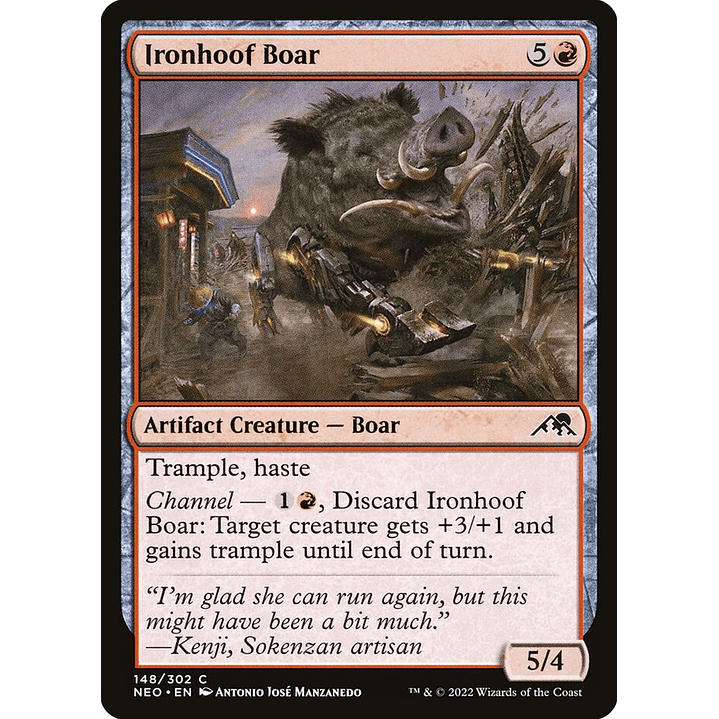 Ironhoof Boar | Japonés | NM | NEO 1