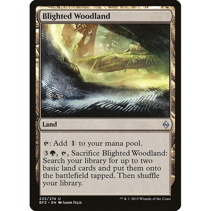 Blighted Woodland | Español | NM | BFZ 1
