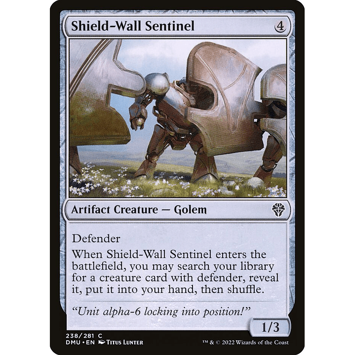Shield-Wall Sentinel (foil) | Español | NM | DMU 1