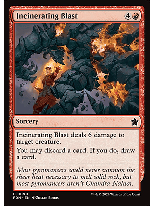 Incinerating Blast (foil) | Español | NM | FDN