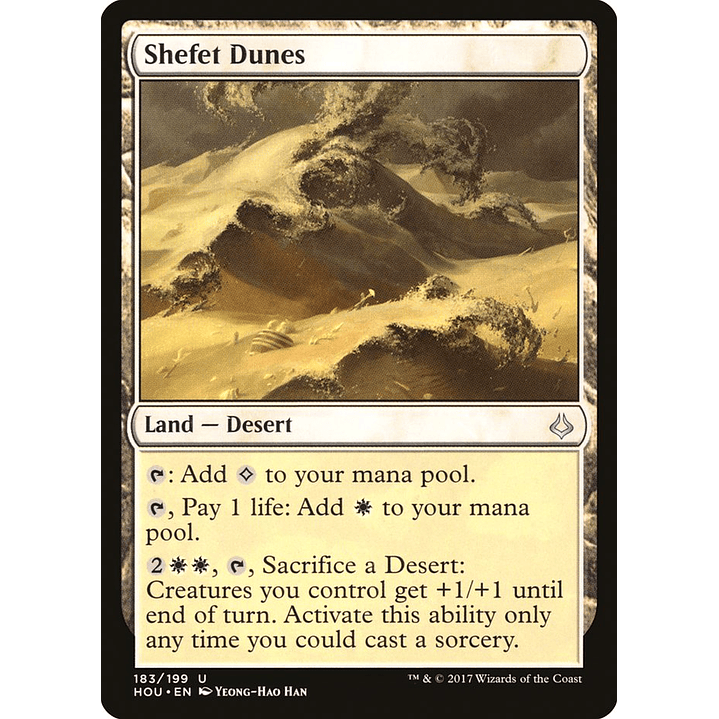 Shefet Dunes | Inglés | NM | HOU 1