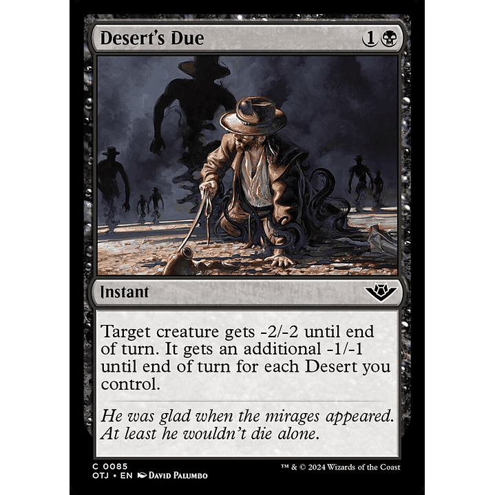 Desert's Due | Inglés | NM | OTJ 1
