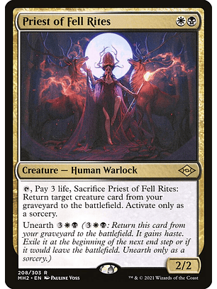 Priest of Fell Rites (foil) | Español | NM | MH2
