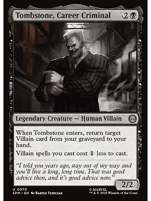 Tombstone, Career Criminal (foil) | Inglés | NM | SPM