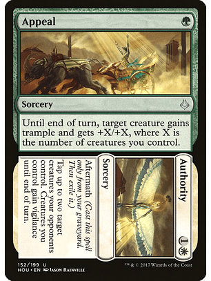 Appeal // Authority (foil) | Inglés | NM | HOU