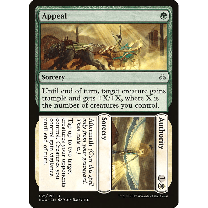 Appeal // Authority (foil) | Inglés | NM | HOU 1