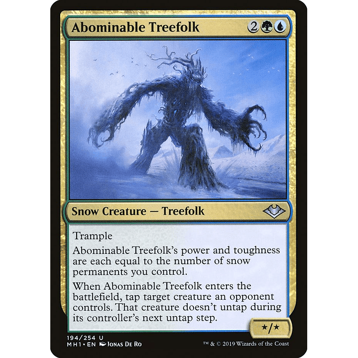 Abominable Treefolk | Español | NM | MH1 1