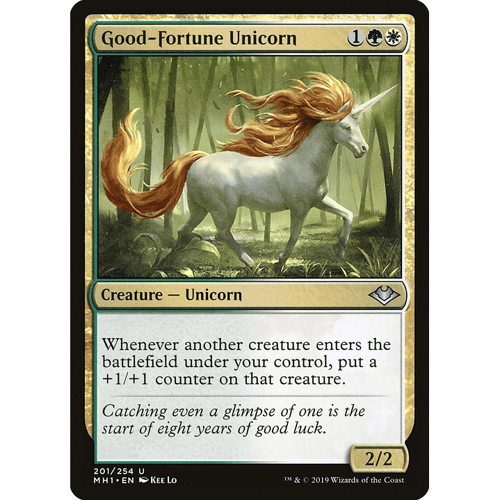 Good-Fortune Unicorn | Español | NM | MH1 1