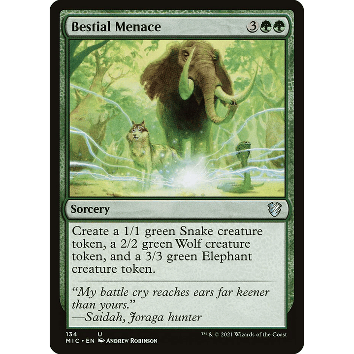 Bestial Menace | Inglés | NM | MIC 1