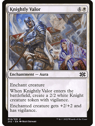Knightly Valor (foil) | Inglés | NM | 2X2