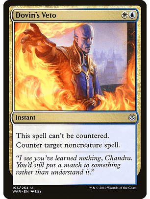 Dovin's Veto | Inglés | NM | WAR