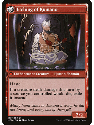 Kumano Faces Kakkazan // Etching of Kumano | Inglés | NM | NEO