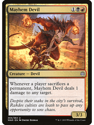 Mayhem Devil | Inglés | NM | WAR